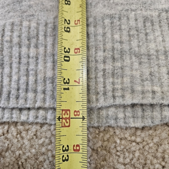 Free People Eucalyptus Cardigan Sweater Grey Wool Blend Oversized Cozy Shawl M - Picture 13 of 14